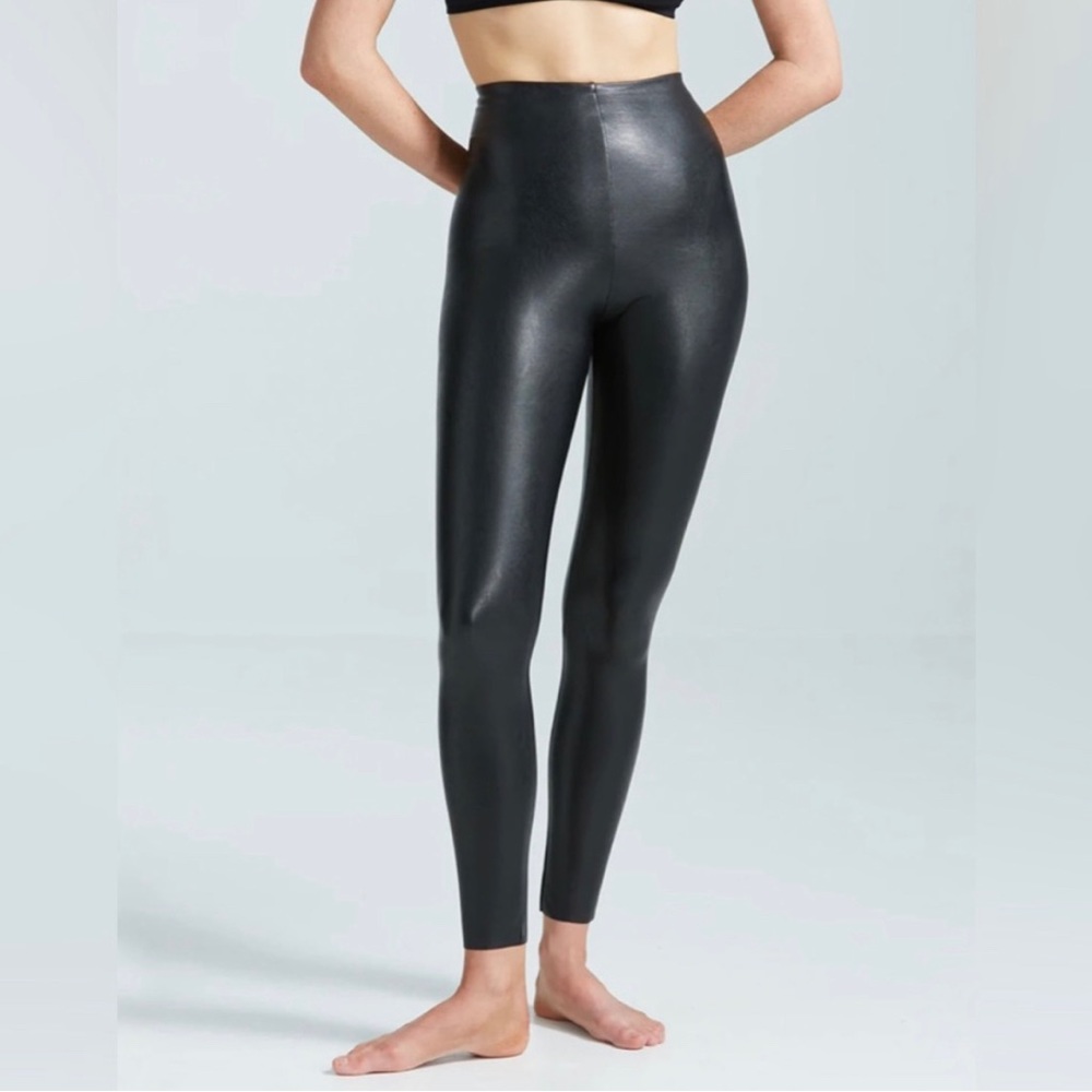 Commando Black Faux Leather Leggings Size S